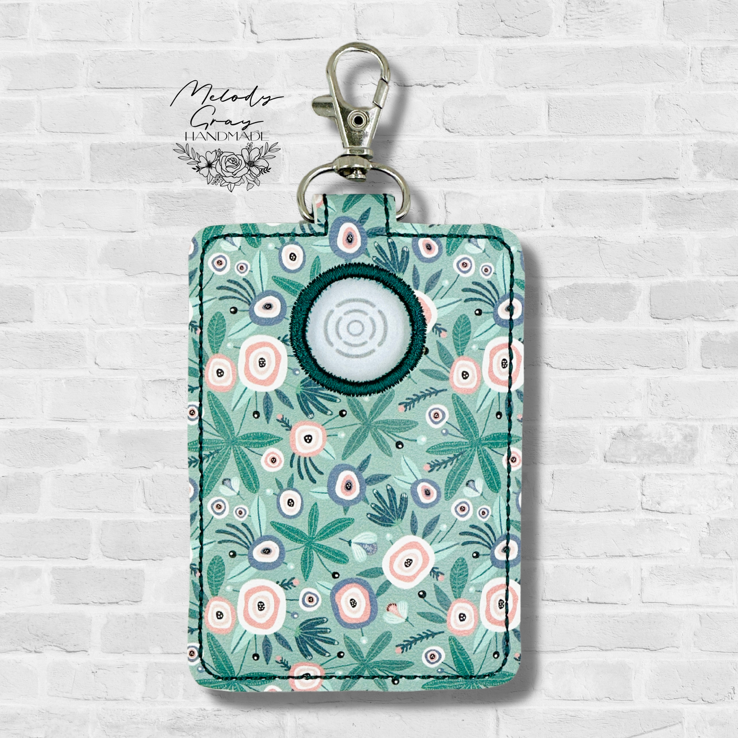 Floral Alarm Badge Holder