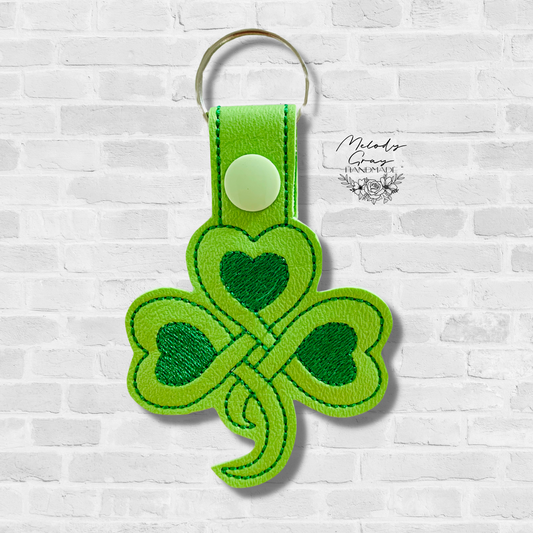 Celtic Shamrock Keychain