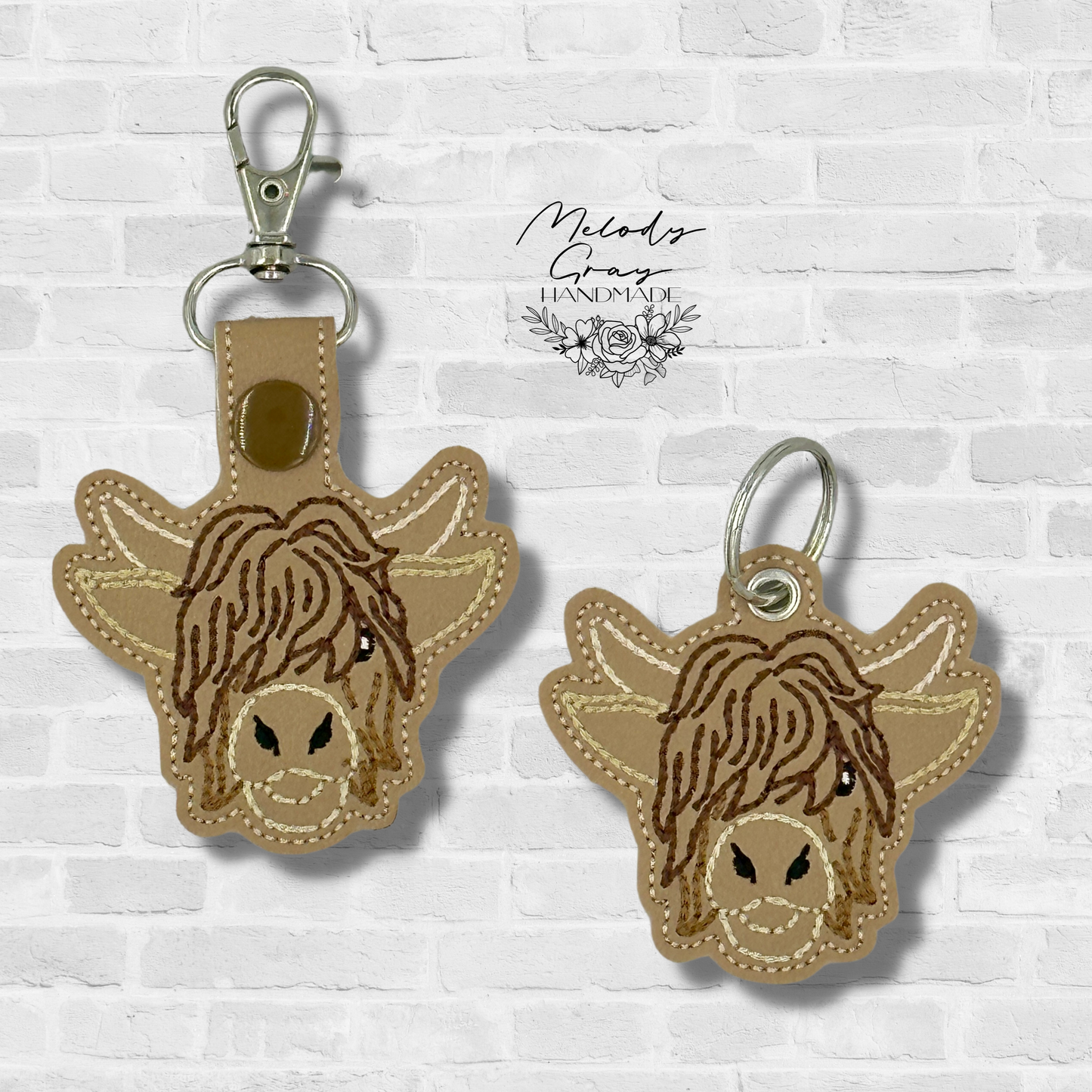 Highland Cow Keychain