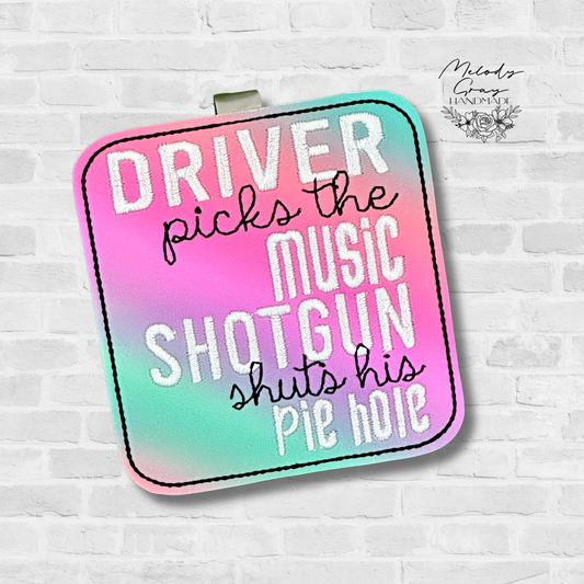 Driver Picks The Music Auto Visor Clip