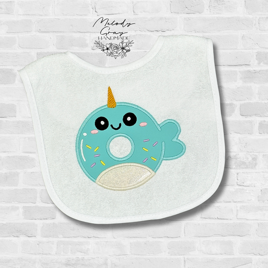 Narwhale Donut Bib