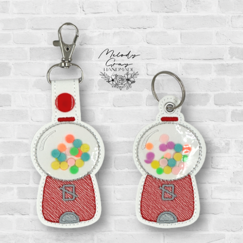 Gumball Machine Shaker Keychain