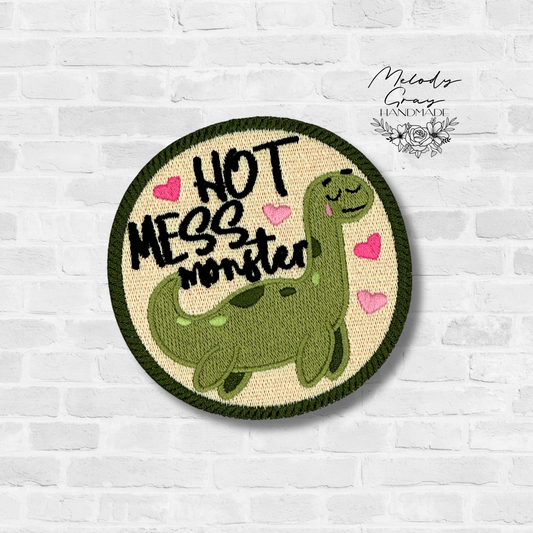 Hot Mess Embroidered Patch