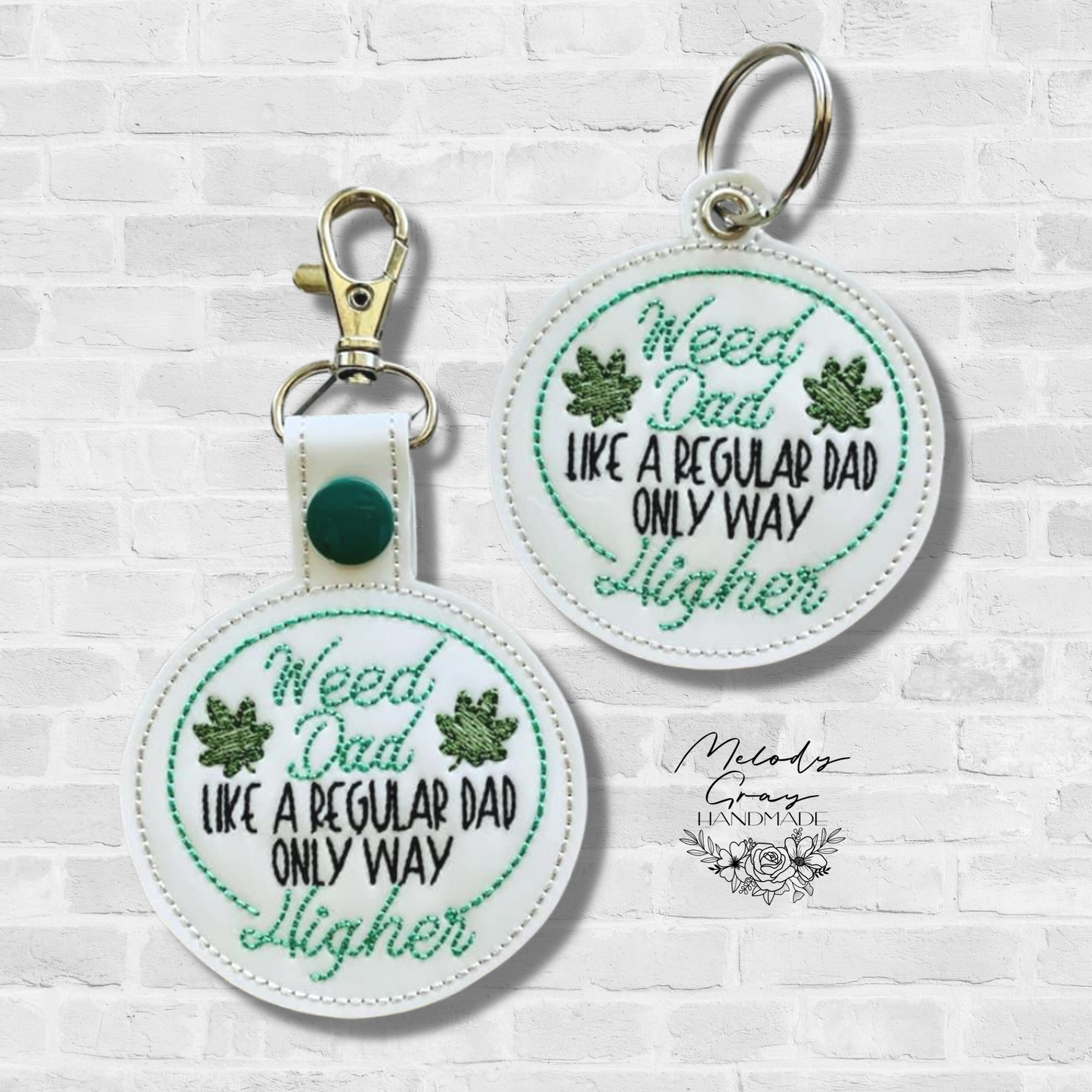 Weed Dad Keychain