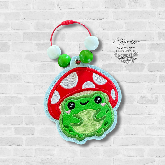 Toadstool Frog Bag Tag