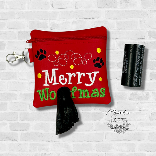 Merry Woofmas Dog Poo Bag Holder