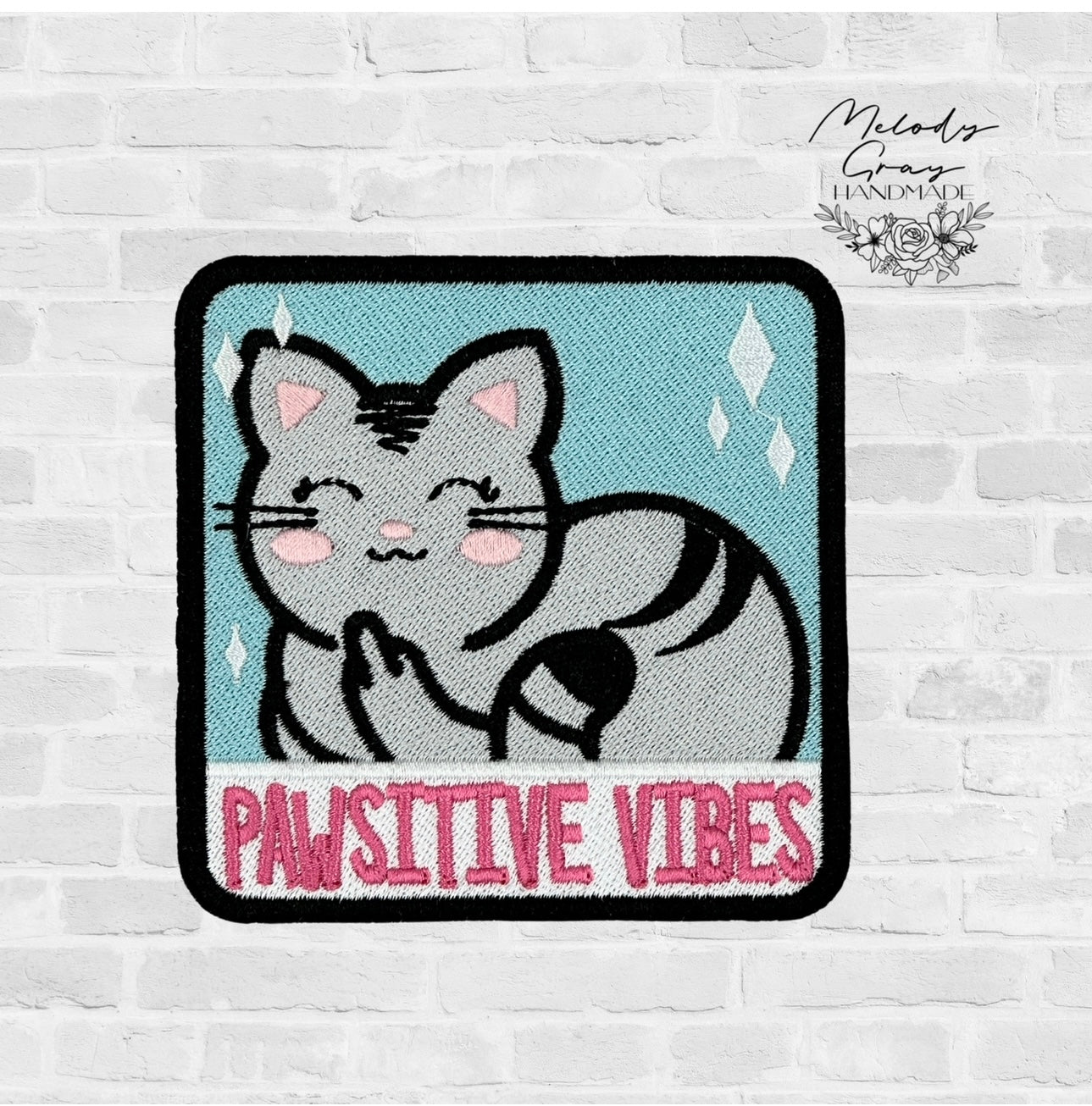 Pawsitive Vibes Embroidered Patch