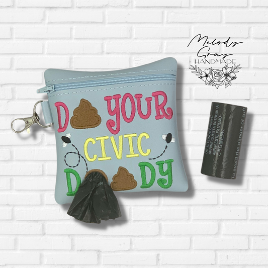 Civic Doody Dog Poo Bag Holder