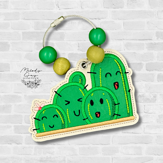 Cactus Family Bag Tag