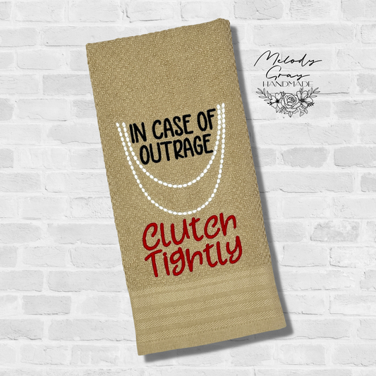Outrage Pearls Hand Towel