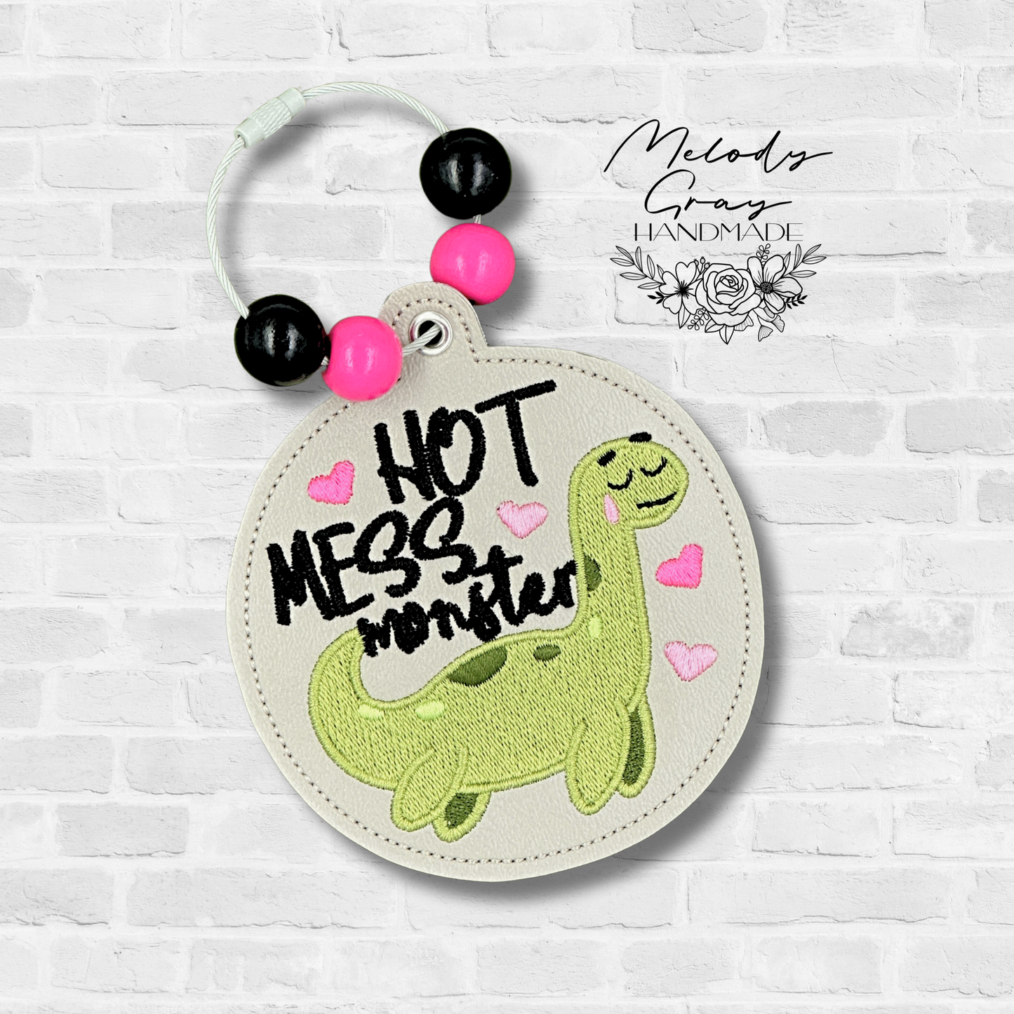 Hot Mess Monster Bag Tag