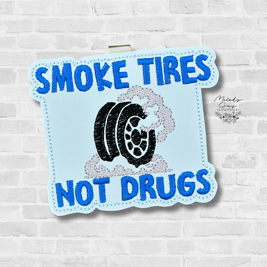 Smoke Tires Auto Visor Clip