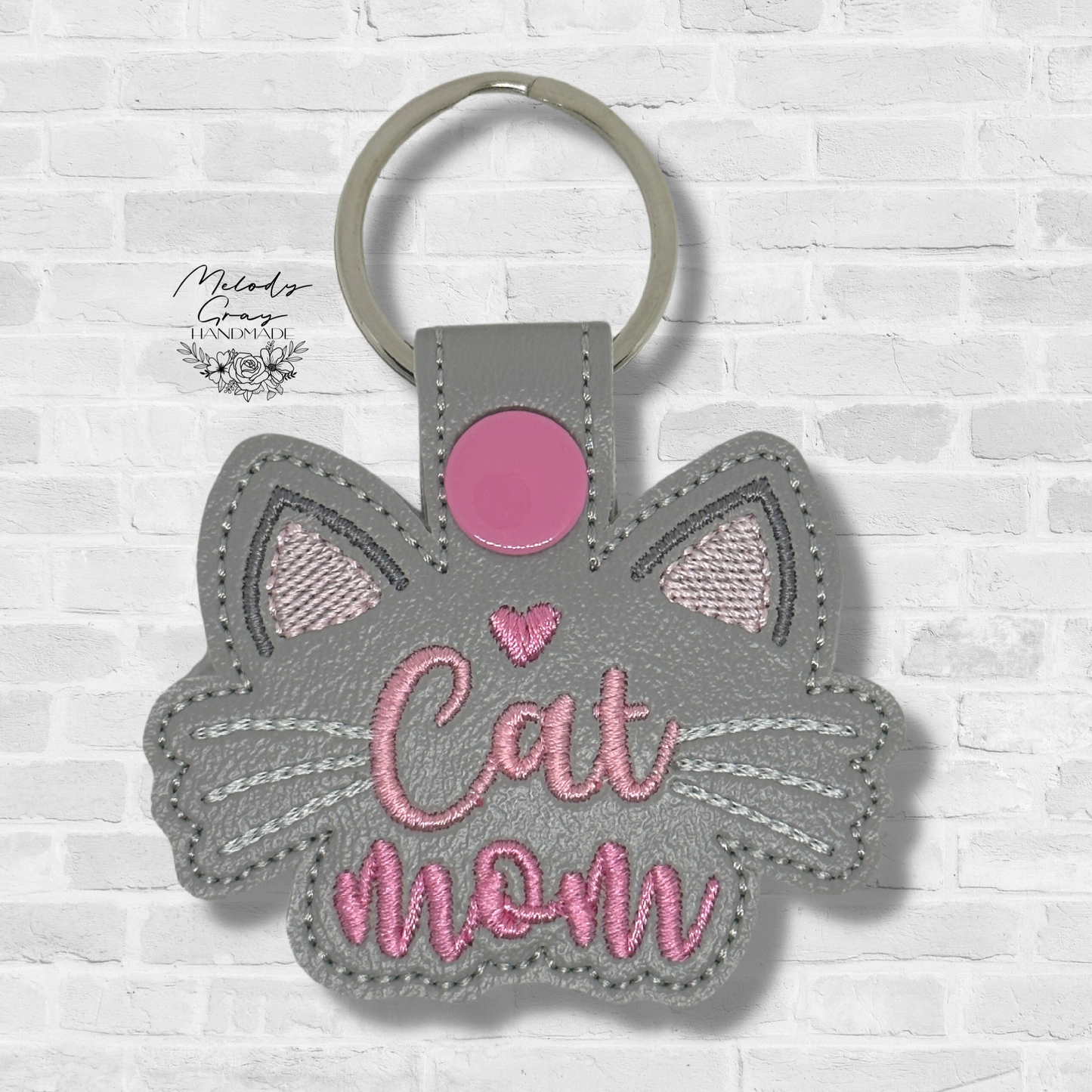 Cat Mom Keychain