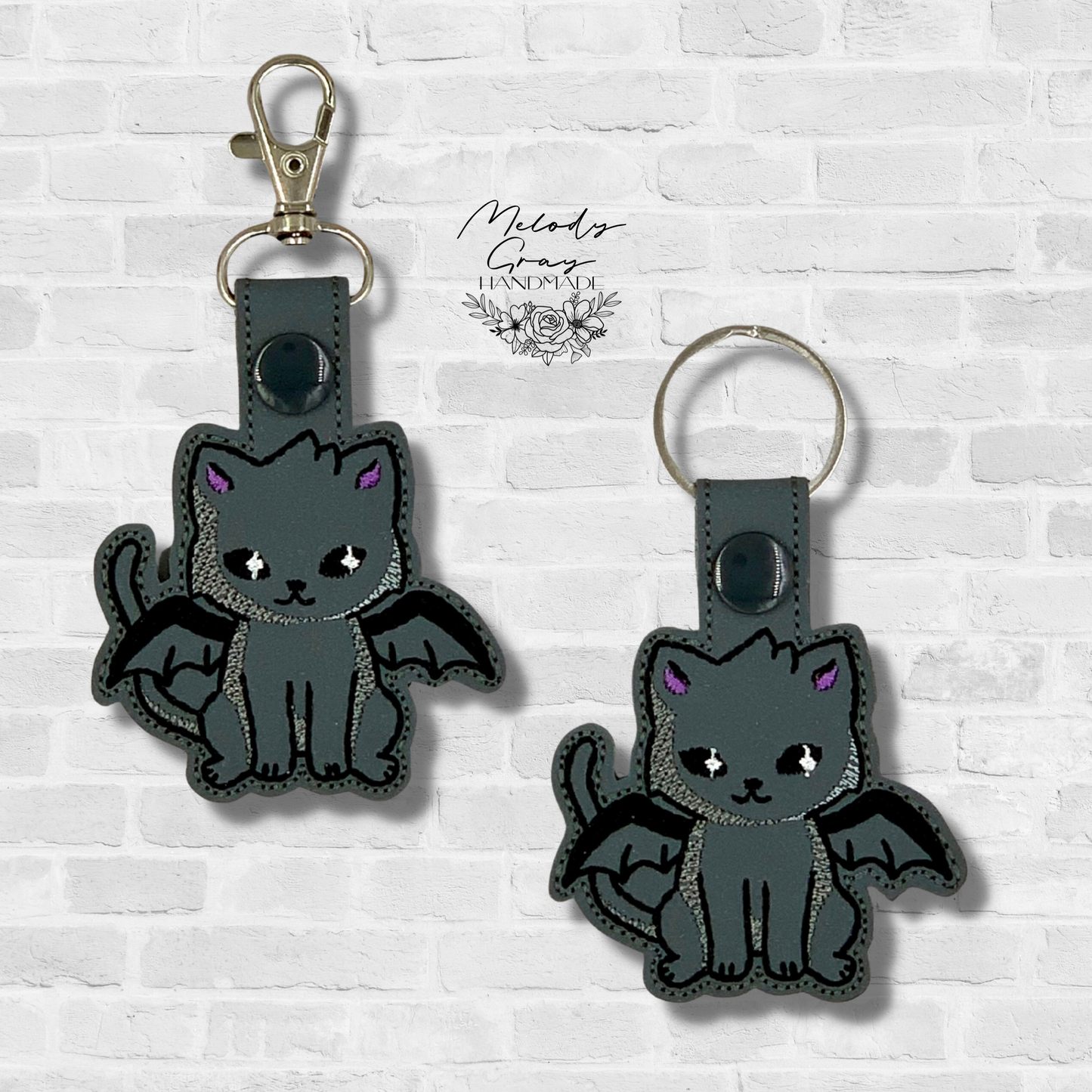 Bat Kitty Keychain