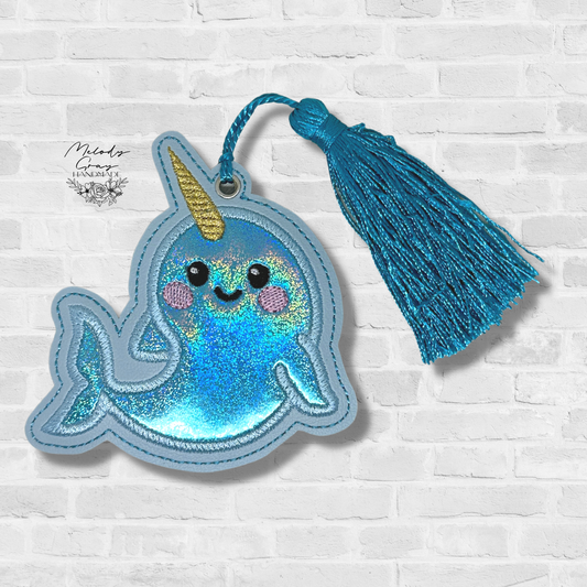 Shimmery Narwhal Bookmark
