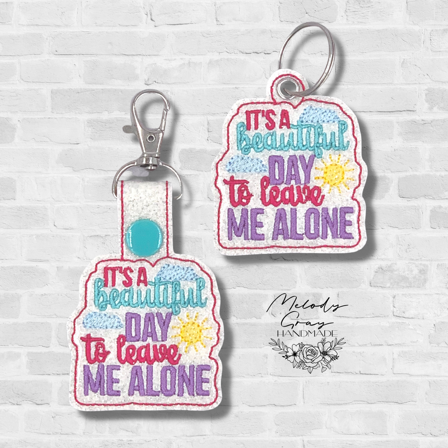 Leave Me Alone Keychain