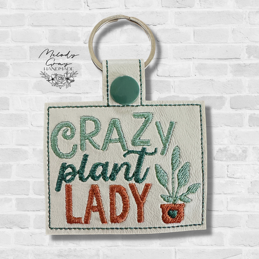 Crazy Plant Lady Keychain