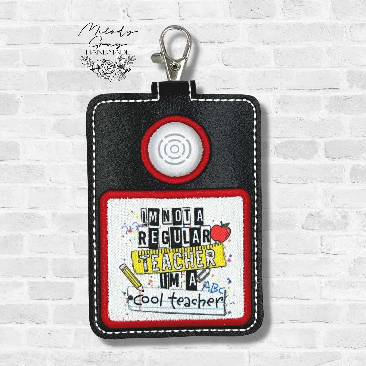 Cool Teacher Alarm Badge Holder