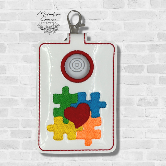 Autism Awareness Alarm Badge Holder