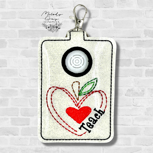 Teach Heart Alarm Badge Holder