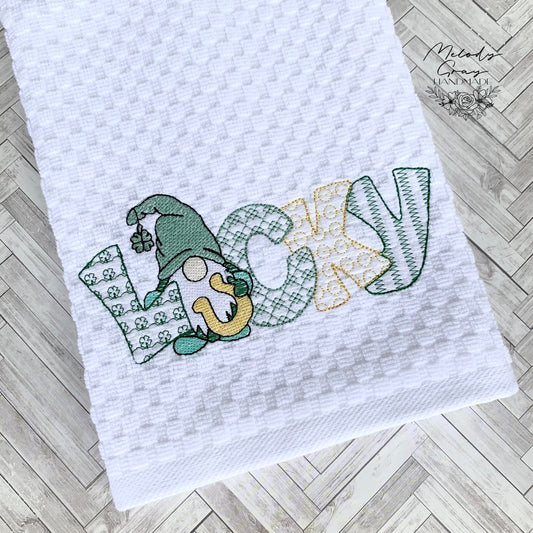 Lucky Gnome Hand Towel