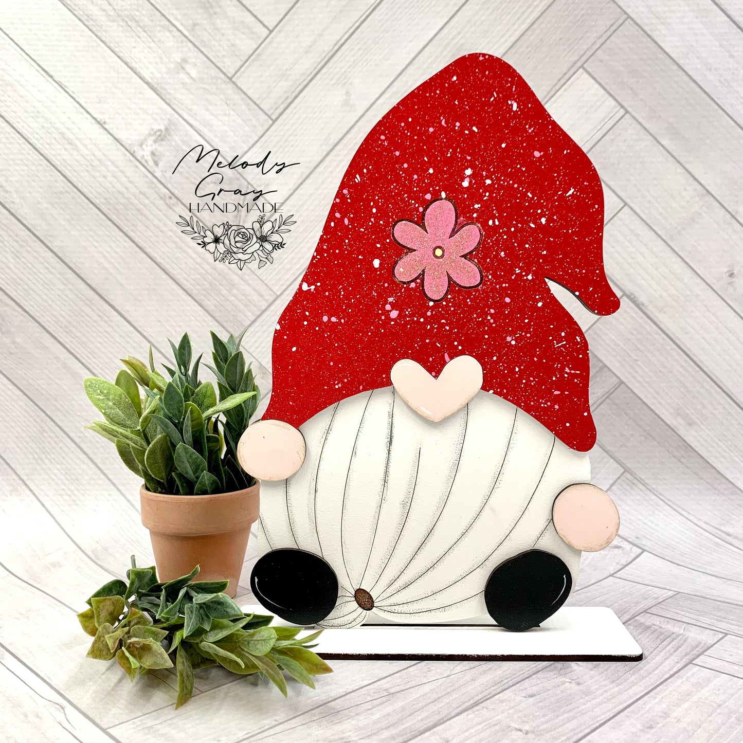 Boy Gnome Valentine Shelf Sitter