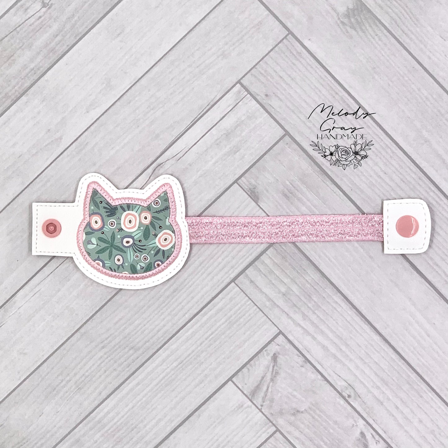 Floral Kitty Bottle Band