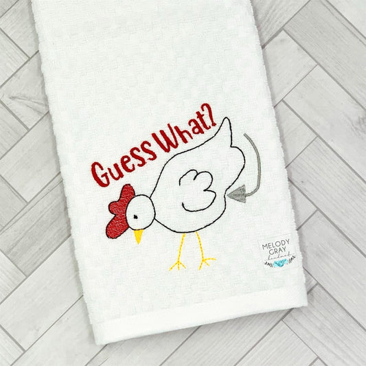 Guess What? Chicken Butt Hand Towel