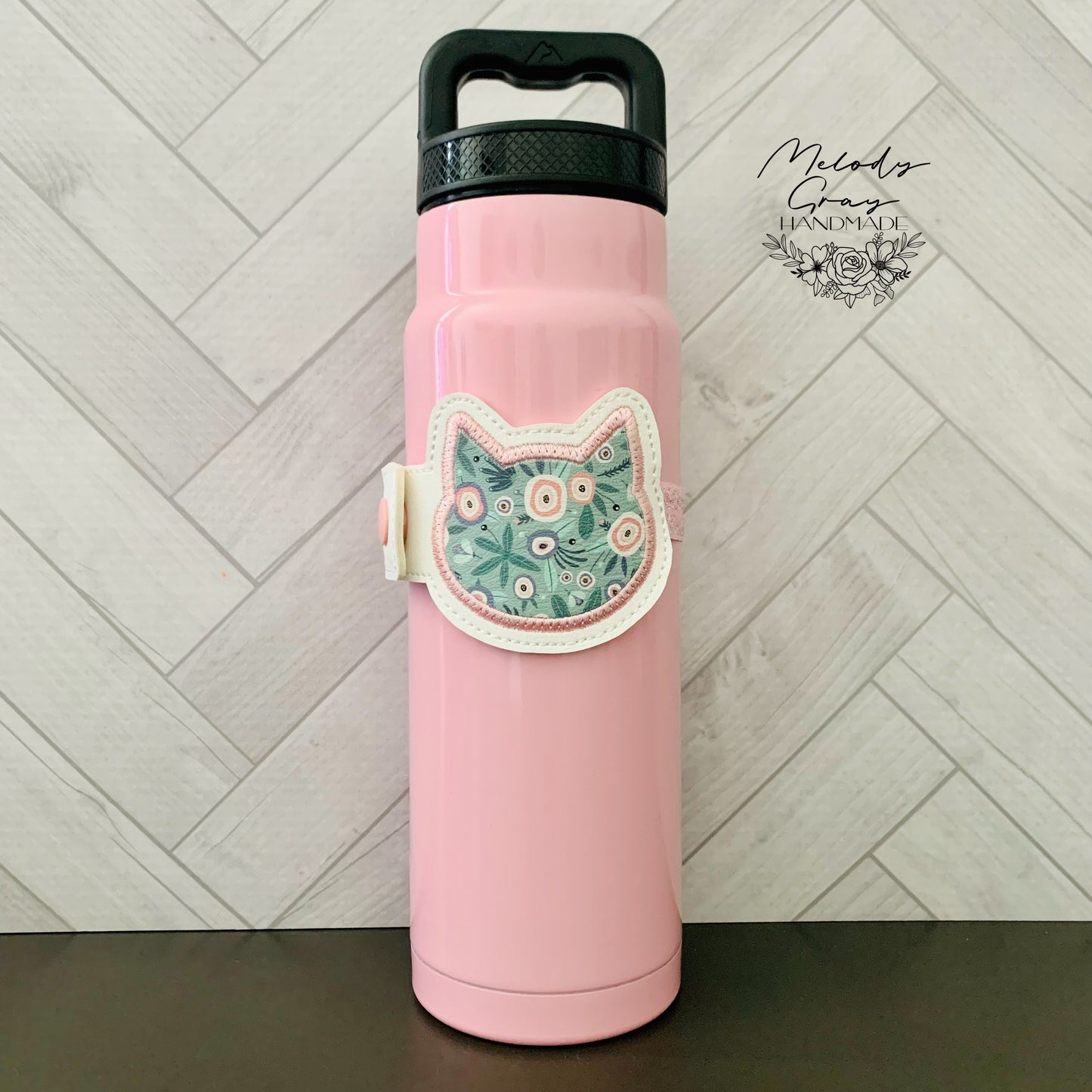 Floral Kitty Bottle Band