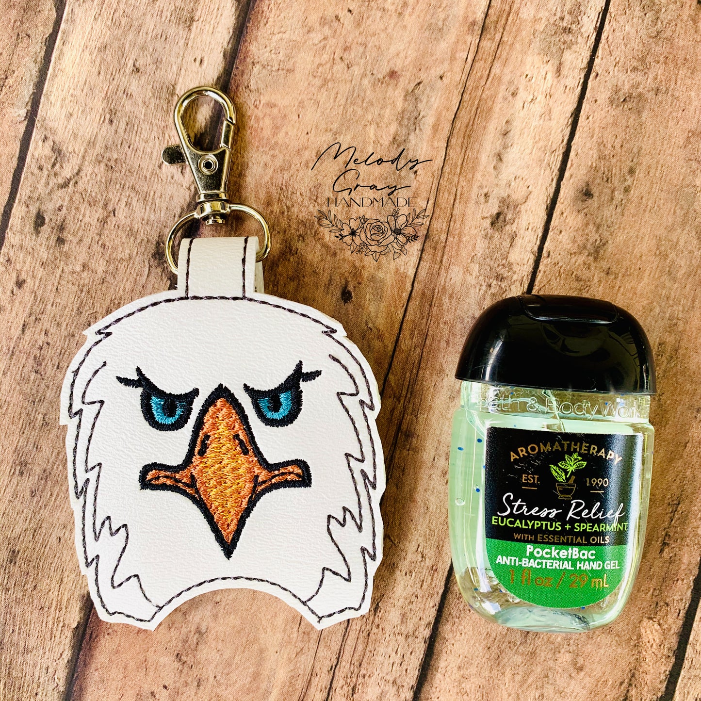 Bald Head Eagle Hand Sanitizer Case