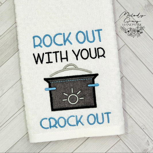 Rock Out With Your Crock Out Hand Towel