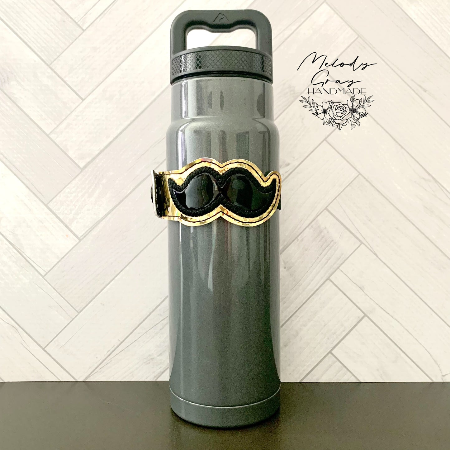 Mustache Bottle Band