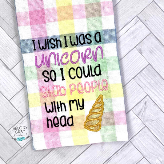 I Wish I Was A Unicorn Hand Towel