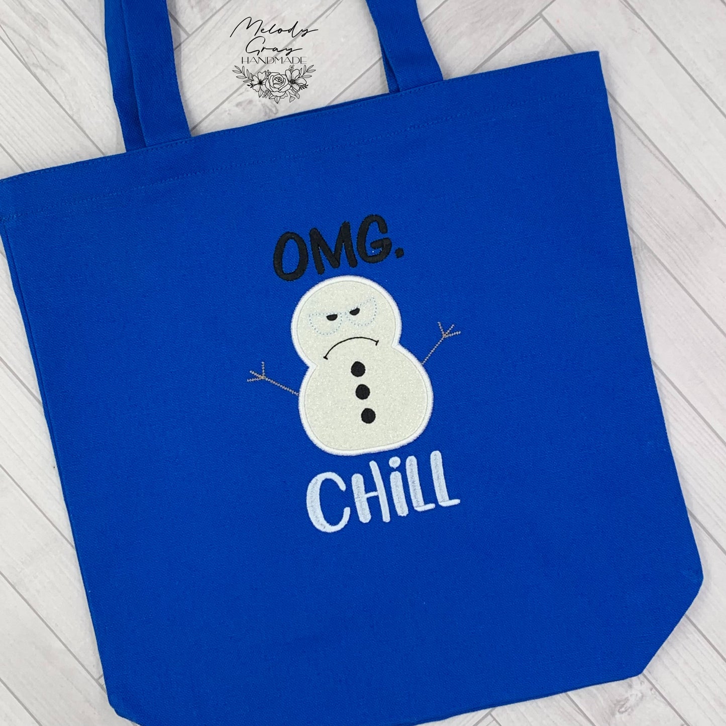 OMG. Chill Snowman Tote