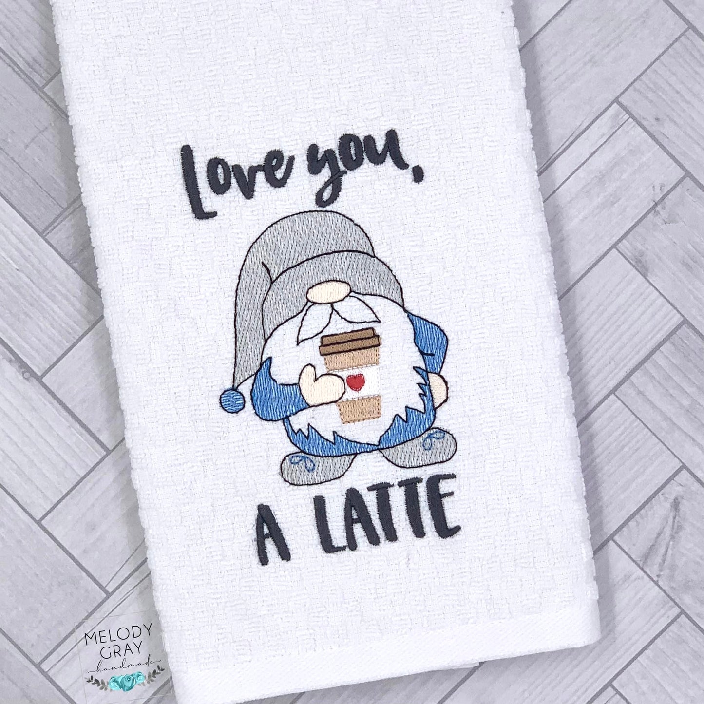 Gnome Love You A Latte Hand Towel